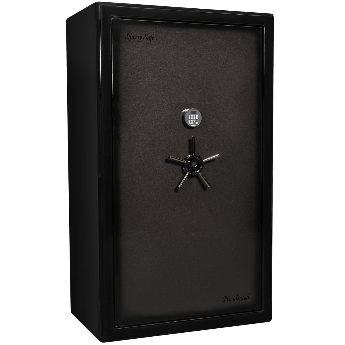 Presidential Series | Level 10 Security | 2.5 Hours Fire Protection | 50 | Dimensions: 72”(H) x 42”(W) x 27.75"(D*) | Gray Charcoal Gloss | Electronic Lock - Closed